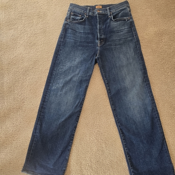 Mother The Rambler Ankle Don't Mind Me Jeans in Blue Size 31 - Picture 9 of 9
